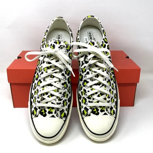 💖MEGA SALE💖Converse CHUCK 70 OX EGRET Black Leopard Print Low Men's 164410C - Picture 3 of 11